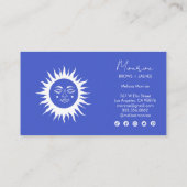 スイートサンシャインレインボーホソーシャルエレガントアイコン 名刺 (裏面)