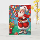 スイートサンタクリスマスカード カード (黄色い花)