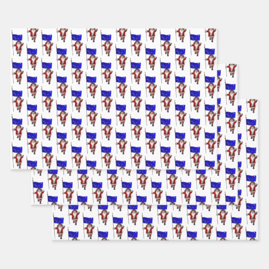 スイートサンタクロースがアラスカを訪れる ラッピングペーパーシート (セット)