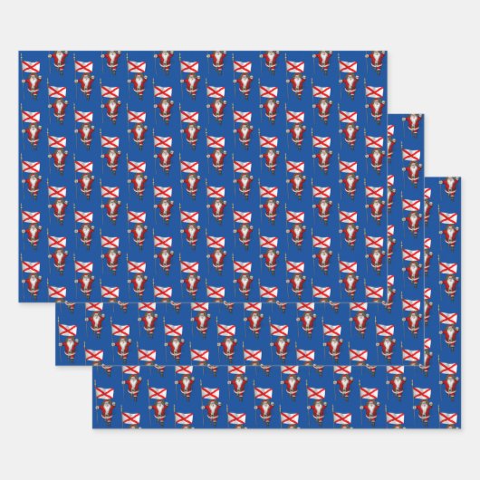 スイートサンタクロースがアラバマを訪れる ラッピングペーパーシート (セット)