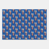 スイートサンタクロースがカリフォルニアを訪れる ラッピングペーパーシート (正面3)