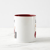 スイートサンタホリデーTシャツとギフト ツートーンマグカップ (中央)