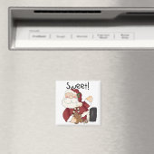 スイートサンタホリデーTシャツとギフト マグネット (インサイチュ (食洗機))