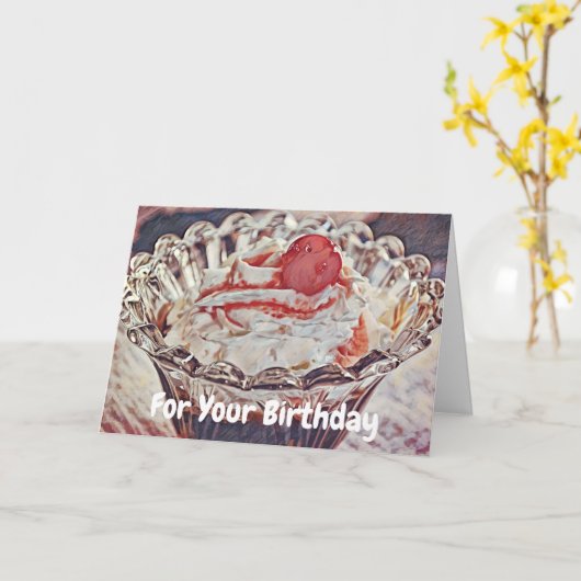 スイートサンデー誕生日グリーティングカード カード (黄色い花)