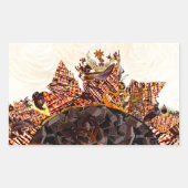 スイートサンデー! :) CBS サンデーモーニング サンズ 長方形シール (正面)