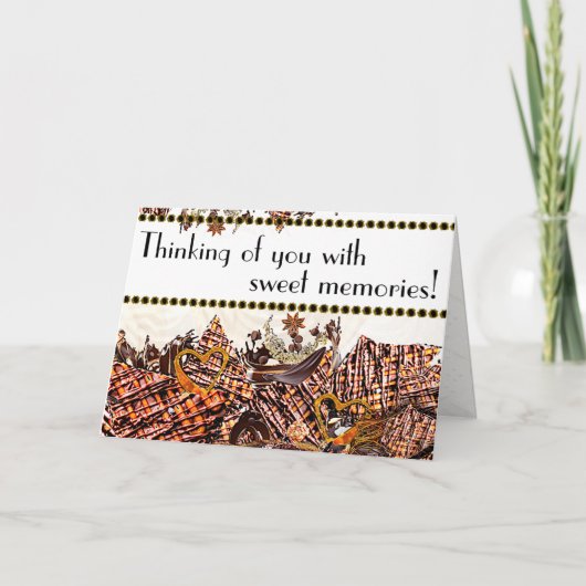 スイートサンDAY！ :)  5X7 『あなたのことを想って』カード サンキューカード (正面)