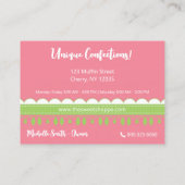 スイートショップキャンディストライプー 名刺 (裏面)