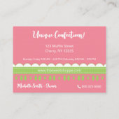 スイートショップキャンディストライプー 名刺 (裏面)