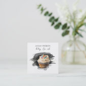 *~*スイートショップベーカリー3 QRカップケーキ スクエア名刺 (スタンド正面)