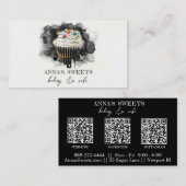 *~*スイートショップベーカリー3 QRソーシャルメディア 名刺 (正面/裏面)
