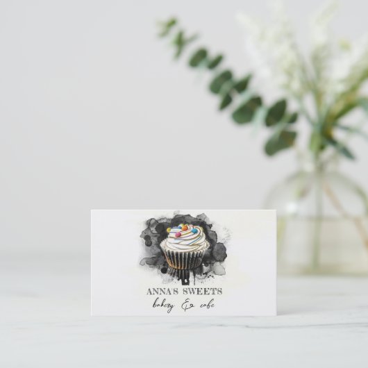 *~*スイートショップベーカリー3 QRソーシャルメディア 名刺 (スタンド正面)