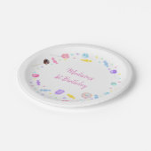 スイートショップ棒つきキャンデーキャンディ誕生日 ペーパープレート (アングル)