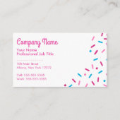 スイートシンプルスプ数々のリンクル-カラー 名刺 (裏面)