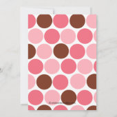 スイートシープベイビーシャワー招待状ピンクガール 招待状 (裏面)
