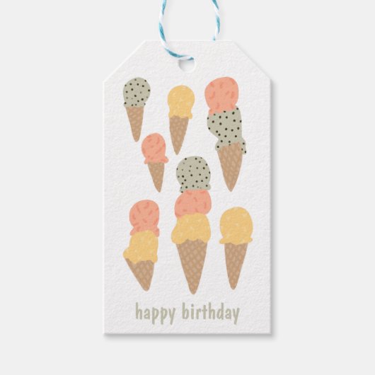 スイートジェラートミントチップマンゴパッションフルーツカスタム ギフトタグ (正面)