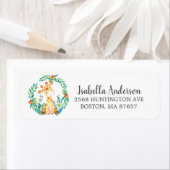 スイートジャングルキレーフベビーシャワー住所 シール (インサイチュ)