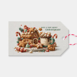 スイートジンジャーブレッドハウス クリスマス ギフトタグ