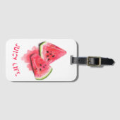 スイートスイカおもしろいラゲッジタグ – カスタム文字 ラゲッジタグ (正面横)