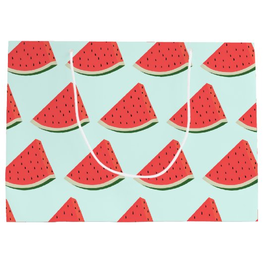 スイートスイカおもしろい抱き枕 ラージペーパーバッグ (裏面)