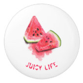 スイートスイカのセラミックノブ – カスタム文字 セラミックノブ (正面)