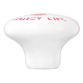 スイートスイカのセラミックノブ – カスタム文字 セラミックノブ (側面)