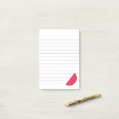 スイートスイカスライススケッチライン ポストイット (デスク上)