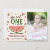 スイートスイカファースト誕生日招待状 招待状 (正面)