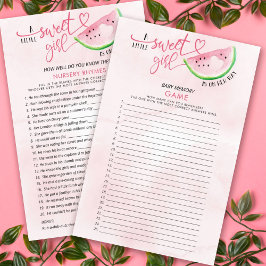 スイートスイカ両面ベビーシャワーゲーム