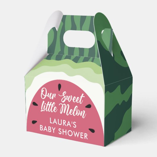 スイートスイカ夏メロンベイビーシャワー フェイバーボックス (正面サイド)
