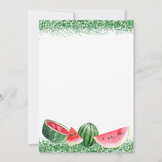 スイートスイカ感謝していア誕生日 サンキューカード (裏面)