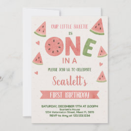 スイートスイカ誕生日招待状 子供へ 招待状