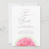 スイートスイカ2nd誕生日パーティー 招待状 (正面)