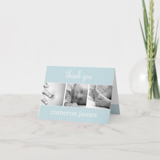 スイートスカラップスベビーサンキューカード サンキューカード (正面)