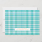 スイートスクラップブックボーイベビーシャワー招待状 招待状 (裏面)