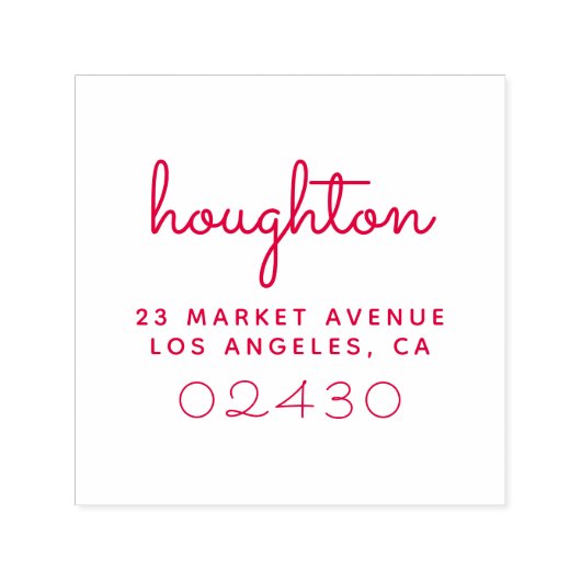 スイートスクリプトファミリ名差出人住所 セルフインキングスタンプ (デザイン)