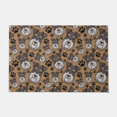 スイートスタンダードシュナウザーミニチュアペットパピードッグ ドアマット (正面)