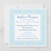 スイートスターズブルーベイビーシャワー招待状 招待状 (裏面)