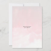 スイートストロベリーウォーター色ベビーシャワー 招待状 (裏面)