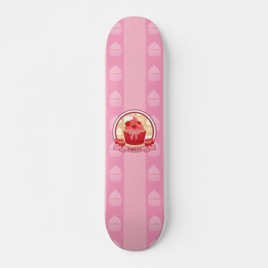 スイートストロベリーカップケーキ スケートボード (正面)