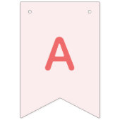 スイートストロベリーガールハッピーバースデー写真 バンティングフラッグ (第3の旗)