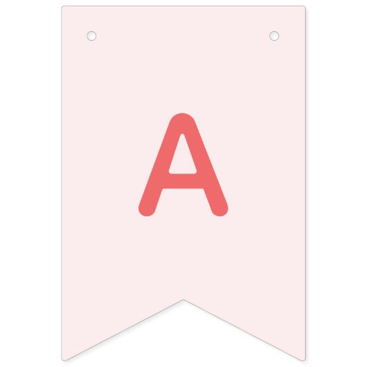 スイートストロベリーガールハッピーバースデー写真 バンティングフラッグ (第3の旗)