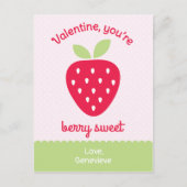 スイートストロベリークラスバレンタイン シーズンポストカード (正面)
