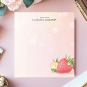 スイートストロベリーサマーフルーツパーソナライズされた名 ノートパッド