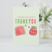 スイートストロベリートーストとジャム サンキューカード (スタンド正面)