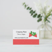 スイートストロベリービジネスカード 名刺 (スタンド正面)