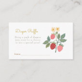 スイートストロベリーブーケおむつラッフル エンクロージャーカード (正面)