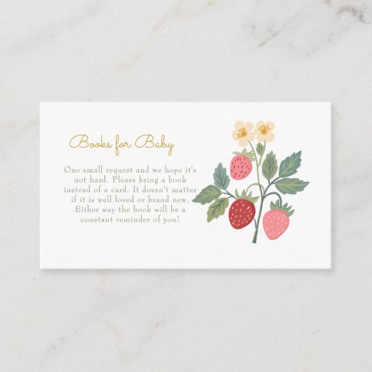 スイートストロベリーブーケベビー エンクロージャーカード (正面)