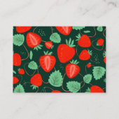 スイートストロベリーベビーシャワーおむつラッフル エンクロージャーカード (裏面)