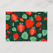 スイートストロベリーベビーシャワーブックリクエスト エンクロージャーカード (裏面)