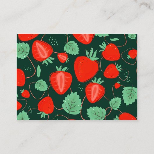 スイートストロベリーベビーシャワーブックリクエスト エンクロージャーカード (裏面)